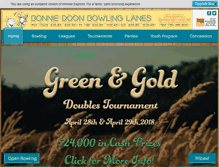 Tablet Screenshot of bonniedoonbowling.com